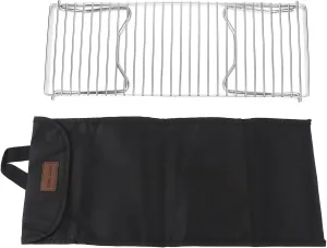 Folding Campfire Grill, Portable Stainless Steel Barbecue Cooking Rack Grate Grid, for Outdoor Adventure, Camping, Picnicking, Easy to Clean Store