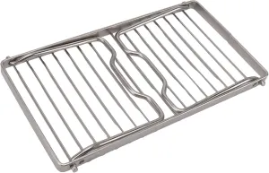 Folding Campfire Grill, Stainless Steel Grate Height Rustproof Cooking Racks for Compact Storage, BBQ Grill for RV Camping, Trip, Bushcraft, Picnics