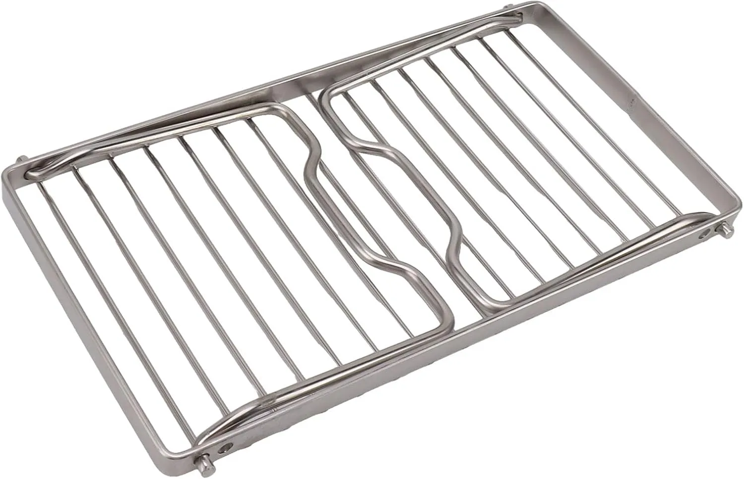 Folding Campfire Grill, Stainless Steel Grate Height Rustproof Cooking Racks for Compact Storage, BBQ Grill for RV Camping, Trip, Bushcraft, Picnics