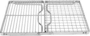 Folding Camping Grill 304 Stainless Steel Portable BBQ Grill Camping Grates for Outdoor Cooking Backpacking Hiking Picnics