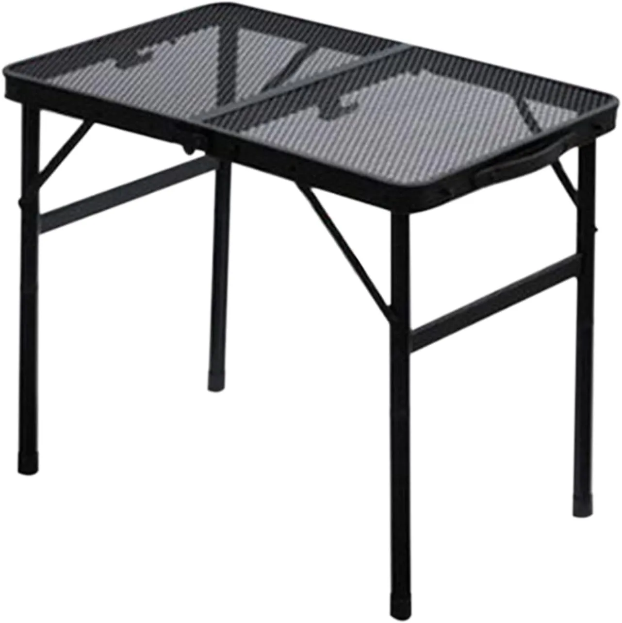 Folding Camping Table - Adjustable Heights Aluminum Camping Table with Heat-Resistant Mesh Desktop, Heavy Duty Portable Picnic Folding BBQ Tools for Indoor Outdoor Beach, Tailgating, Grilling,