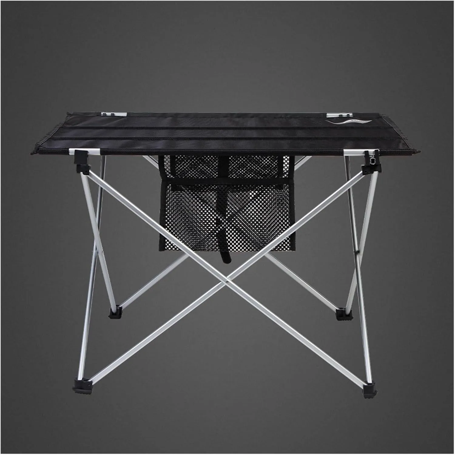 Folding Dining Table Aluminium Hiking Climbing Picnic Outdoor Camping Table Portable Foldable Desk Furniture Computer Bed Ultralight (Color : L)