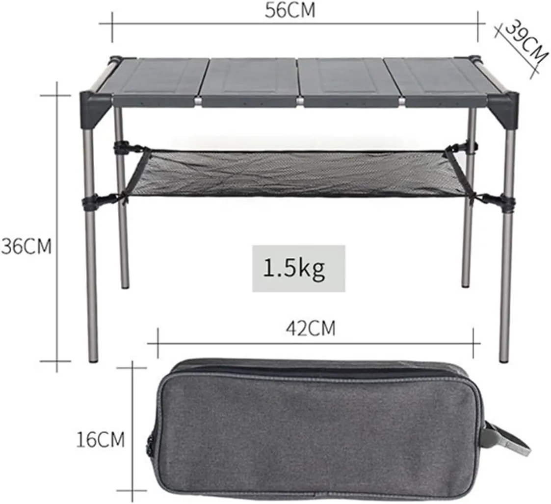Folding Dining Table Lightweight Rain-Proof Detachable Outdoor Camping Desk Aluminum Alloy Folding Table Portable Picnic Fishing Beer Table (Color : 4 Pcs Plate)