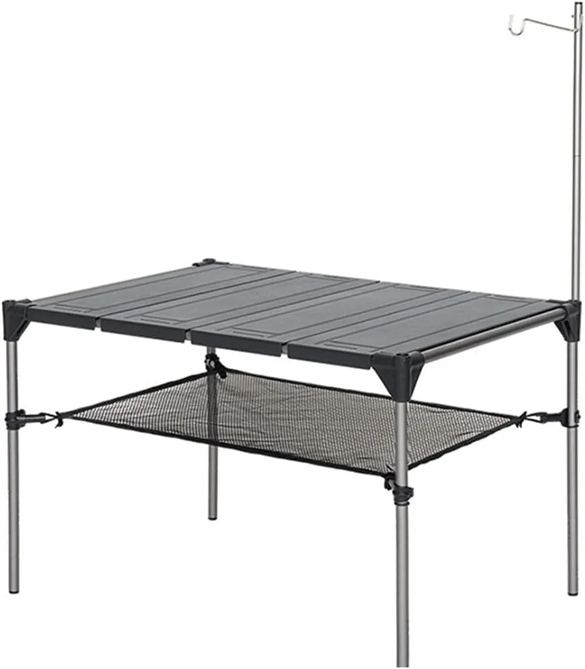 Folding Dining Table Lightweight Rain-Proof Detachable Outdoor Camping Desk Aluminum Alloy Folding Table Portable Picnic Fishing Beer Table (Color : 4 Pcs Plate)