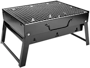 Folding Grill Portable Barbecue Charcoal Grills Wire Meshes Tools for Outdoor Camping Cooking Picnics Hiking Use