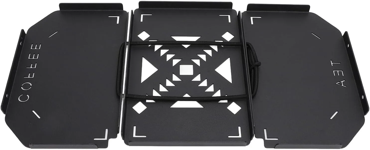 Folding Lunch Box Table Top for 9.4L Lunch Box,Expandable Stylish Coffee Station, Professional Aluminium Alloy Portable Camping Table Board Camping Gear