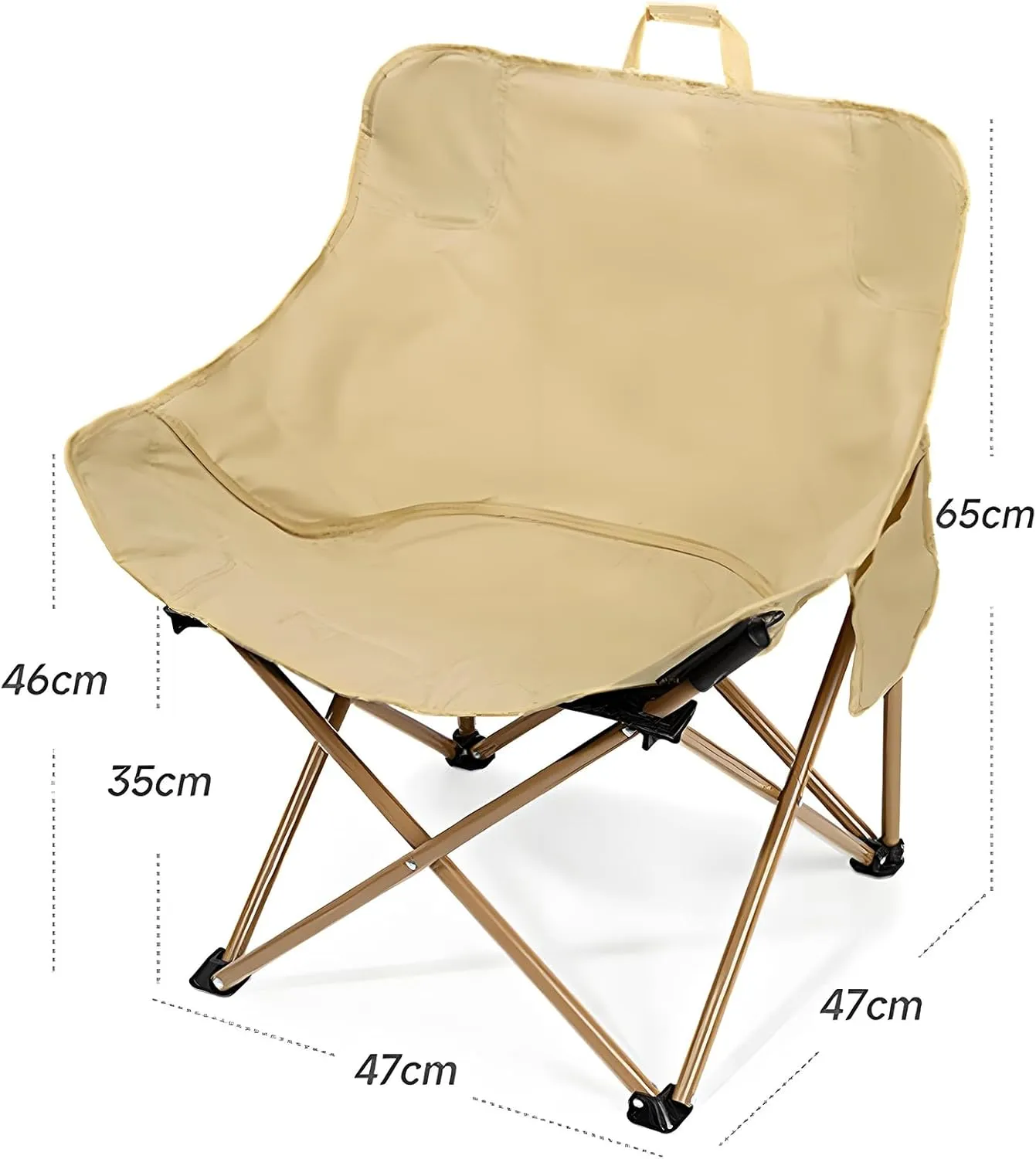 Folding Moon Stool Omelet Portable Table Camping Table and Chairs Backpack Suitable for Outdoor Camping Travel Beach Picnic Hiking 4 Chairs and Long Table-Deep Space Black