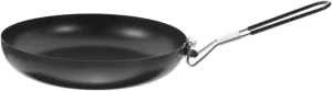 Folding Non Stick Iron Cooking Pan Portable Camping Utensil for Outdoor Cooking Grilling and Barbecue Lightweight Design for and Clean