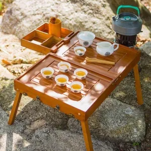 Folding Portable Camping Table Set - Travel Table with Chairs