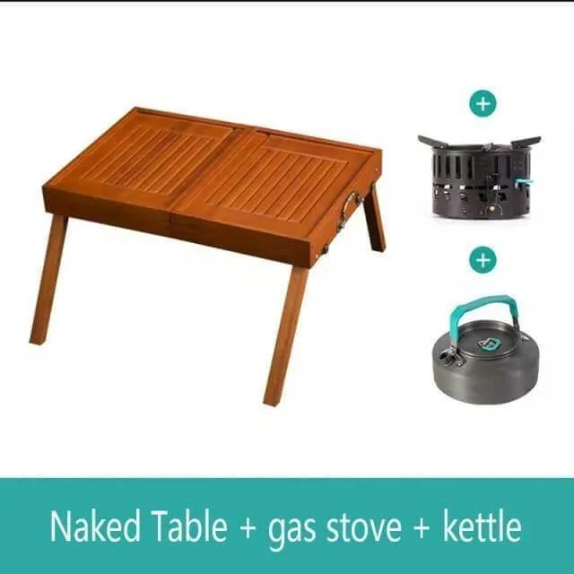 Folding Portable Camping Table Set - Travel Table with Chairs
