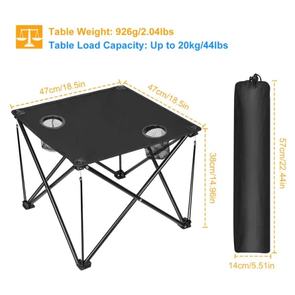 Folding Table 4 Foot Portable Picnic Table Lightweight Travel Desk Camping Gifts Beach Tables for Sand Outdoor Table