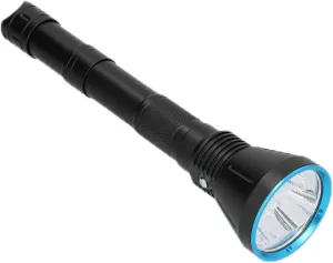 FOSA Strong Light Flashlight, Super Bright Diving Torch, Portable Lighting Torch with Indicator Switch, for Diving, Fishing, Hunting, Underwater