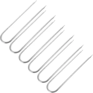 Garneck 6 Pack Ground Pegs Heavy Duty Stakes for Tent Garden Landscape Decorative Stakes