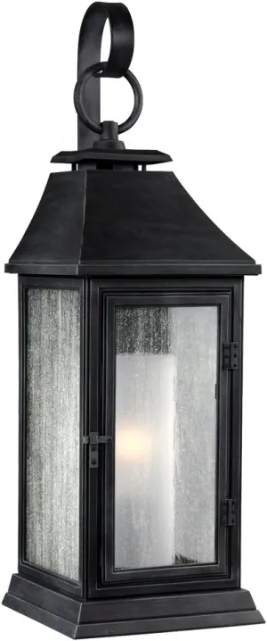 Generation Lighting-Sean Lavin-One Light Outdoor Wall Sconce in Transitional Style-7 Inch Wide by 16.5 Inch Tall-Dark We