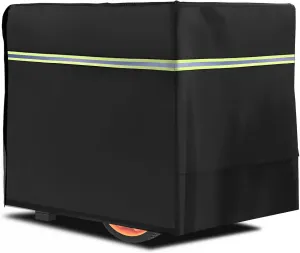 Generator Cover for Outside 32x24x24 inch with Reflective Strips Waterproof Heavy Duty 420D Universal for Most Portable 3000-15000W Generators