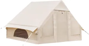 GeRRiT 6.4㎡ Thickened Rainproof Camping Inflatable Tent, self-Driving Outdoor Inflatable Cabin, Wild Camping Tent
