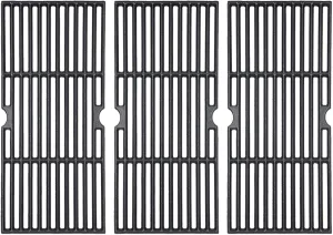 GGC 16 7/8" Grill Grates Replacement for Charbroil 463420508, 463420509, 463420511, 463436213, 463436214, 463440109, 463441312, Master Chef, Thermos and Backyard, 3 PCS 16 7/8 x 9 5/16 Cooking Grids