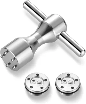 Golf Putter Weights 2pcs 5g/10g/15g/20g/25g/30g/35g/40g/45g with Wrench Kit Set Compatible with Titleist Scotty Cameron Putter Golf Accessory (2pcs 35g Wrench)