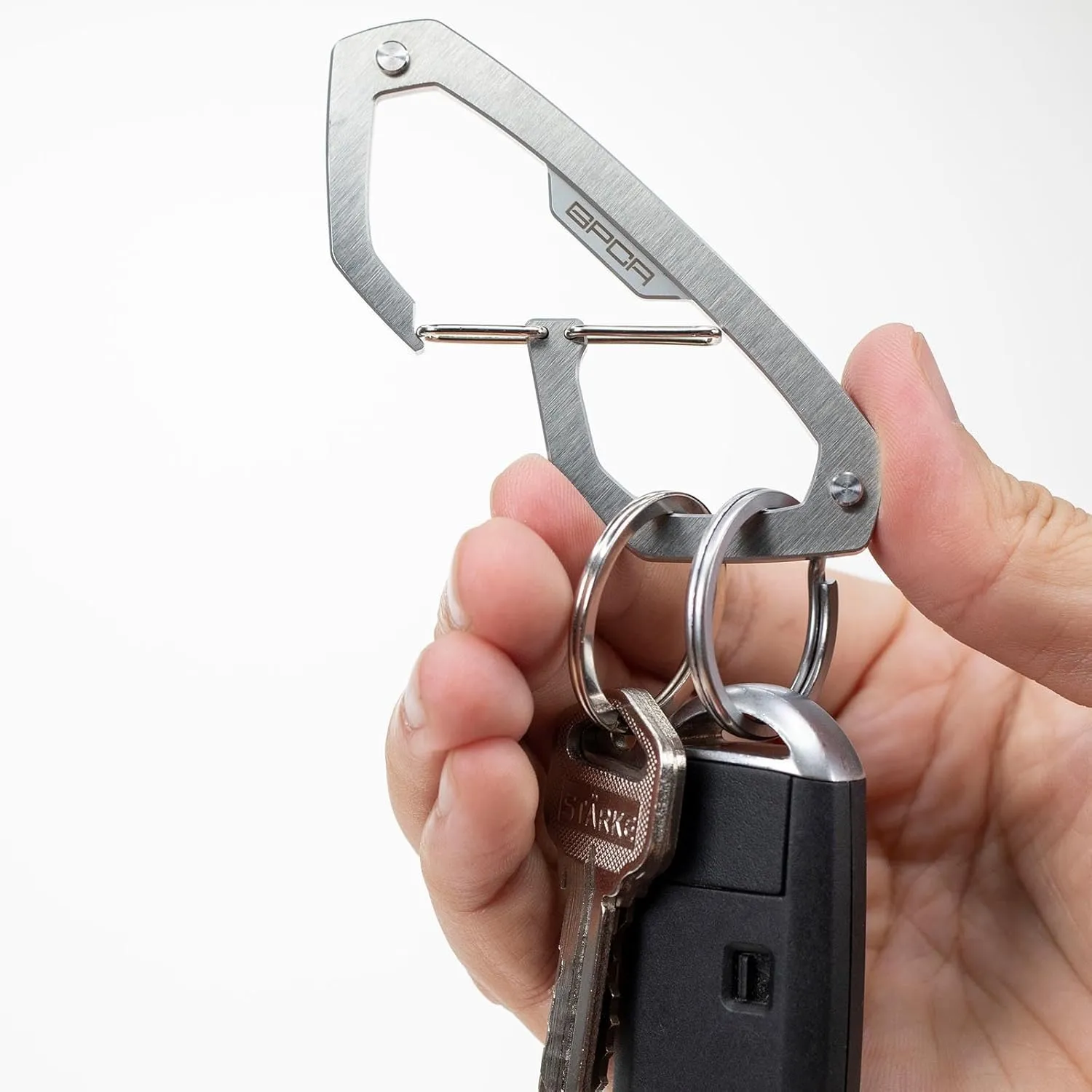 GPCA Carabiner Loop PRO, Key Organizer, Key Ring, Car Key Holder, Carabiner for Rappelling, Hunting and Rescue - Heavy Duty Carabiner Keychain Clip for Everyday Adventures