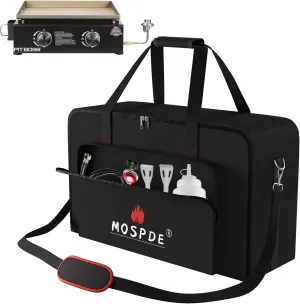 Griddle Carry Bag Fits for Pit BOSS PB336GS Two Burner Portable Flat Top Griddle Portable BBQ Grill Travel-600D Heavy Duty Weather Resistant Carrying Bag