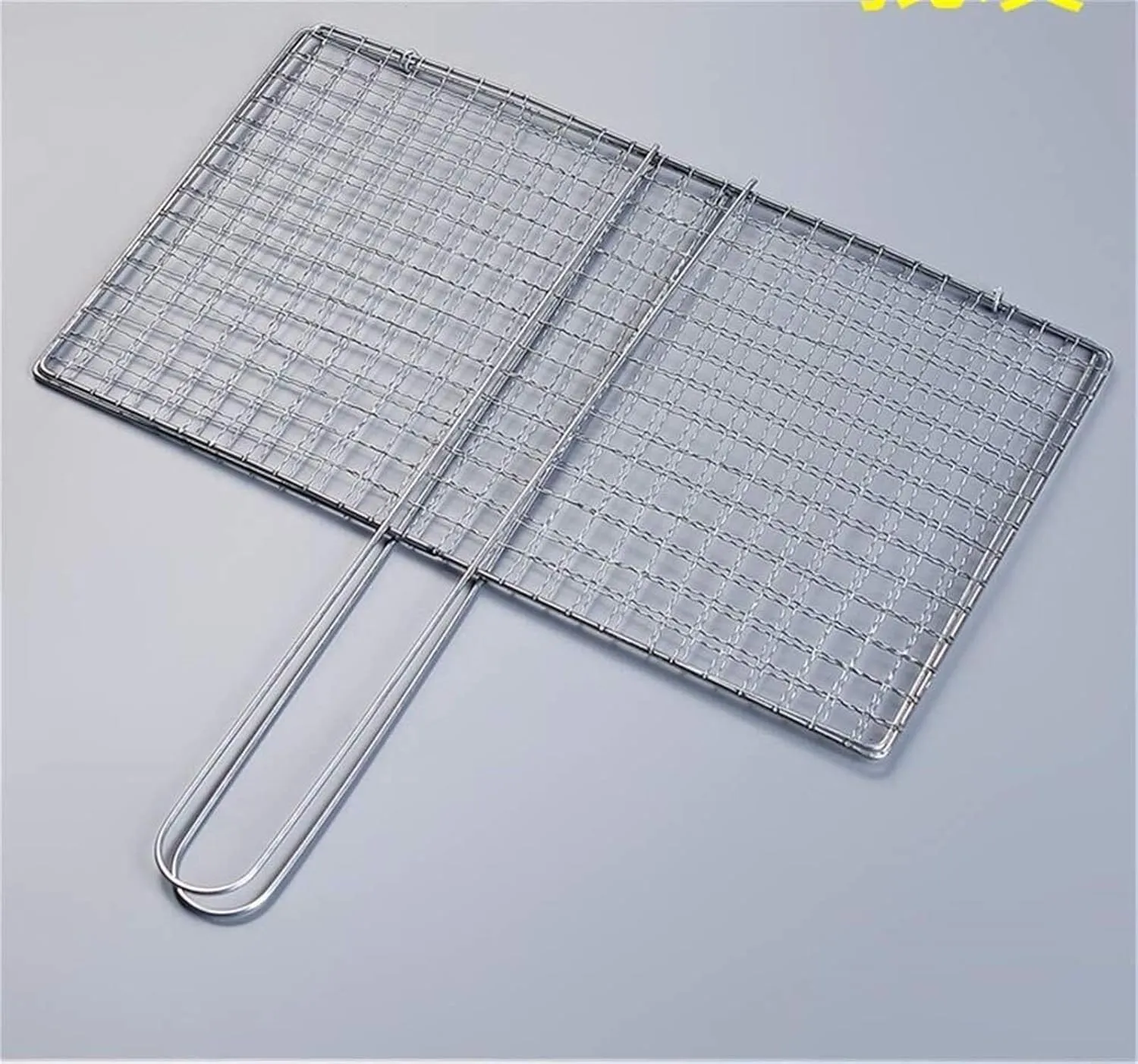 Grill basket,bbq grill rack, Barbecue mesh Clip,Grilled Fish Clip Barbecue Fish Clip Net Clip Stainless Steel Appliances Beat Spline Rectangular Splint Home