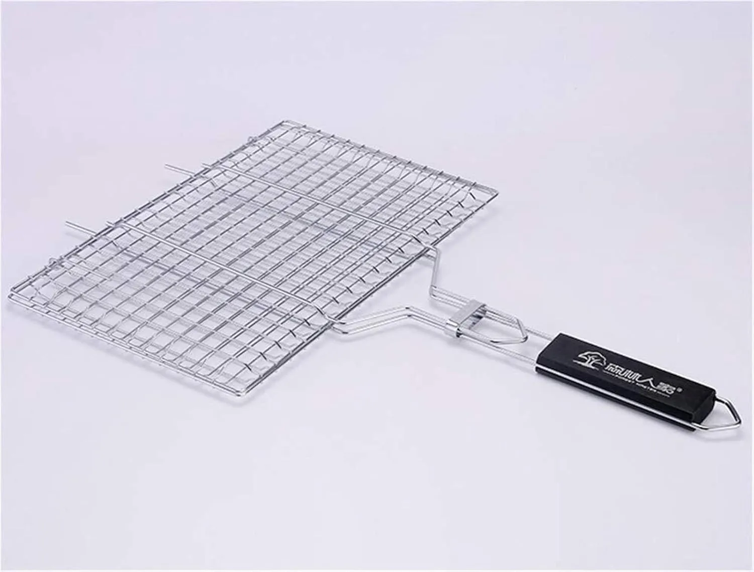 Grill Basket,BBQ Grill Rack, Barbecue mesh Clip,Grilled Fish Clip Stainless Steel Plate Barbecue Tool Clip Net Beat, Charcoal