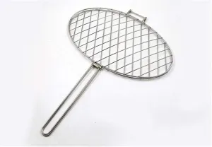 Grill Basket,BBQ Grill Rack, Barbecue mesh Clip,Stainless Steel Grilled Fish Clip Do Not Stain Barbecue Accessories Tool
