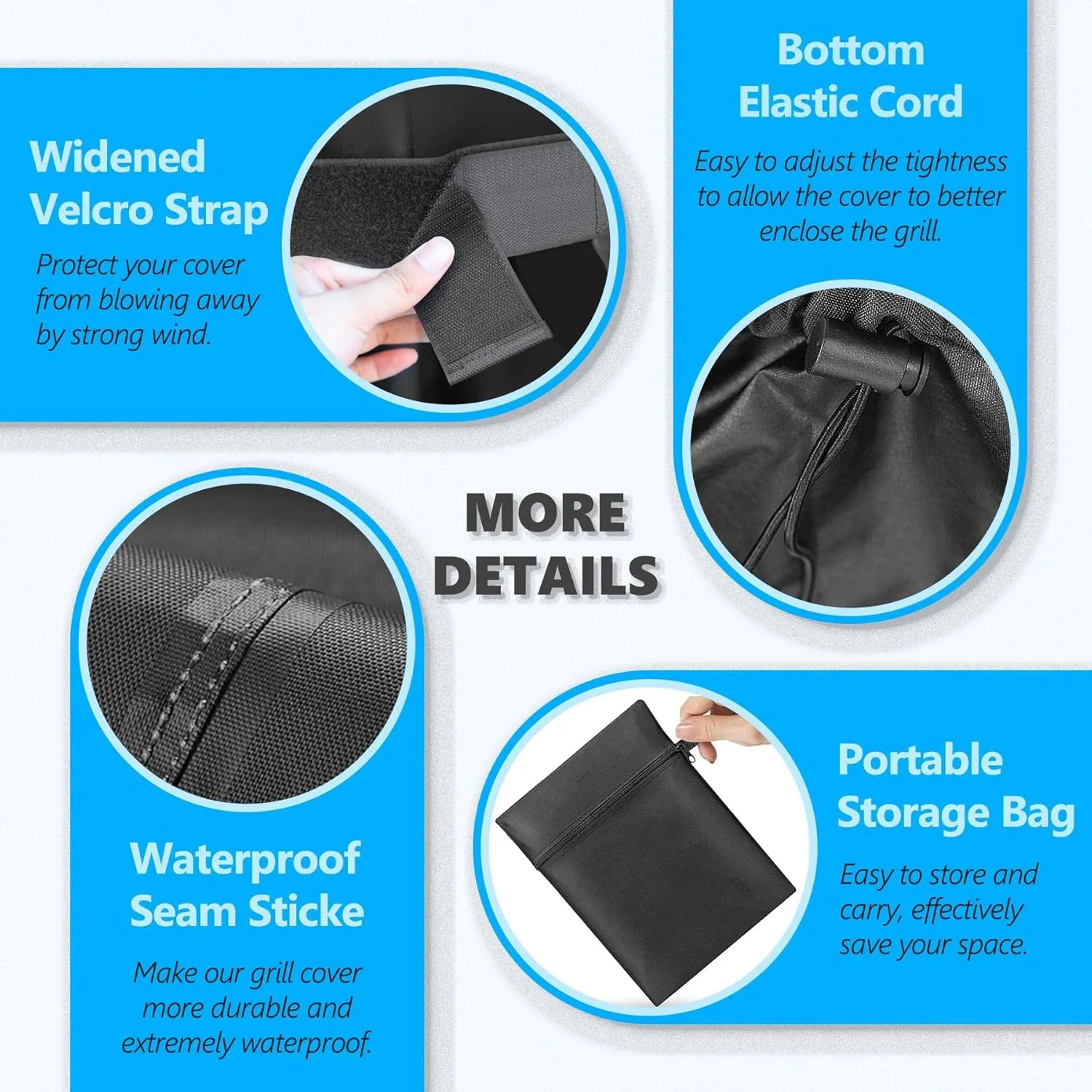 Grill Cover 55 Inch - Superior Gas Grill Cover for Outdoor Grill - 600D Outside BBQ Covers Waterproof Heavy Duty for Weber, Dyna-glo, Char-Broil, Nexgrill, Brinkmann, Monument Barbecue Grill