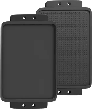 Grill Flat Top Griddle Universal, Cast Iron Griddle for Gas Grill, 17" x 10" Stove top Griddle, Griddle Pan for Stove Top, Grill Griddle for Charcoal/Electric/Gas Grills, Stove, Tailgating, Camping