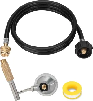 Grill Regulator for Coleman Roadtrip Grill with 5 Feet Propane Adapter Hose, Perfectly Replacement C001, 5010000743, for Roadtrip LXE, Le, Lx, LXX Grills,Coleman Grill 9949 Series,9942A5251,Etc
