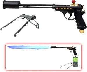 GRILLBLAZER GrillGun Basic Grill Torch & Lighter - Charcoal and Wood Starter - Professional Grilling and BBQ Handheld Blowtorch for Chefs, Men and Women Who Want to have the Best Tool for the Job