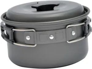 Happyyami 2 Pcs Boiler Camping Cookware Cooking Pot Camping Pot Foldable Pot Cooking Utensil Cooking Supply Hiking