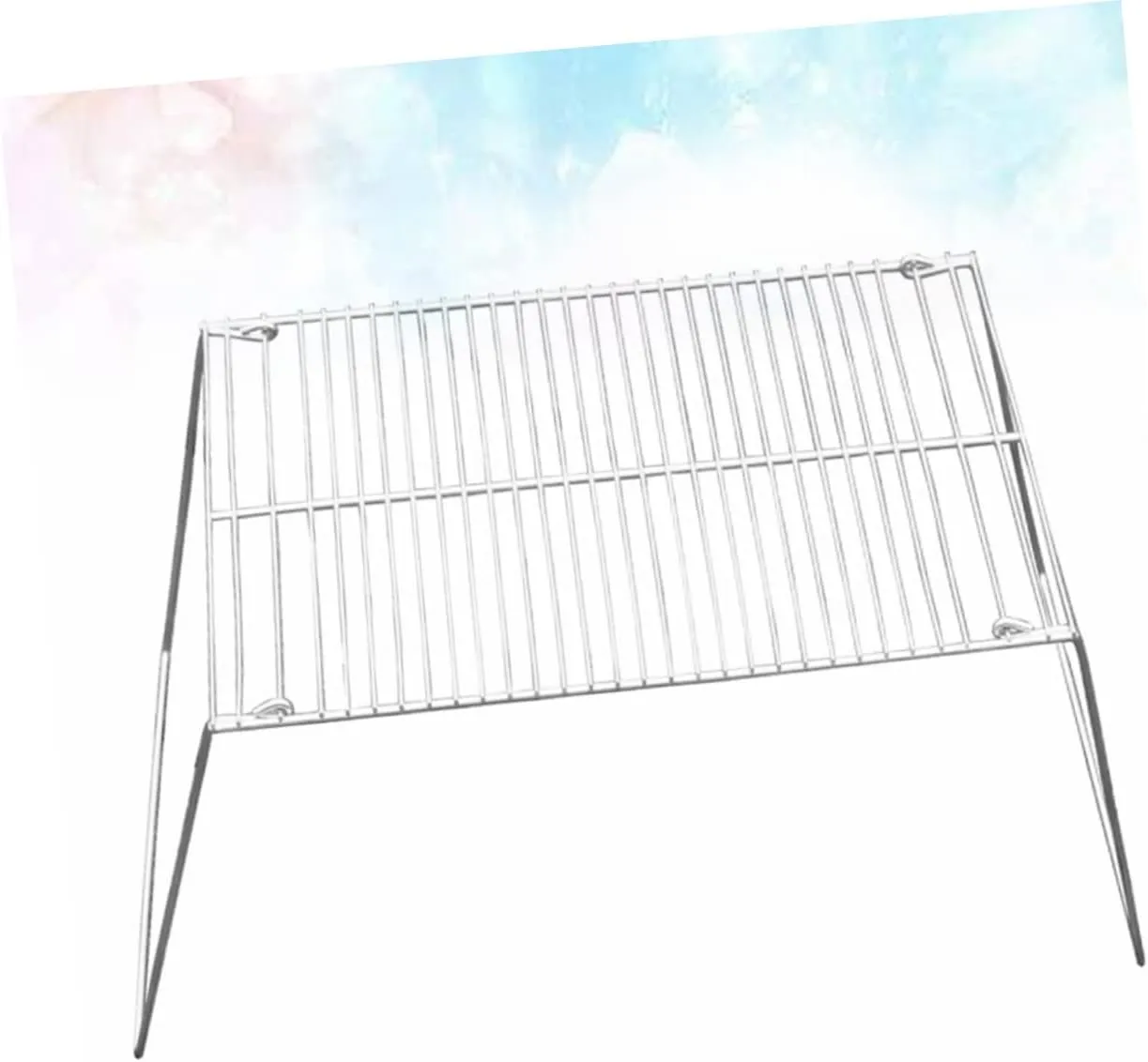 Happyyami Foldable Bbq Grill Rack Portable Stainless Steel Barbecue Mini Bbq Tools Outdoor Grill for to Use