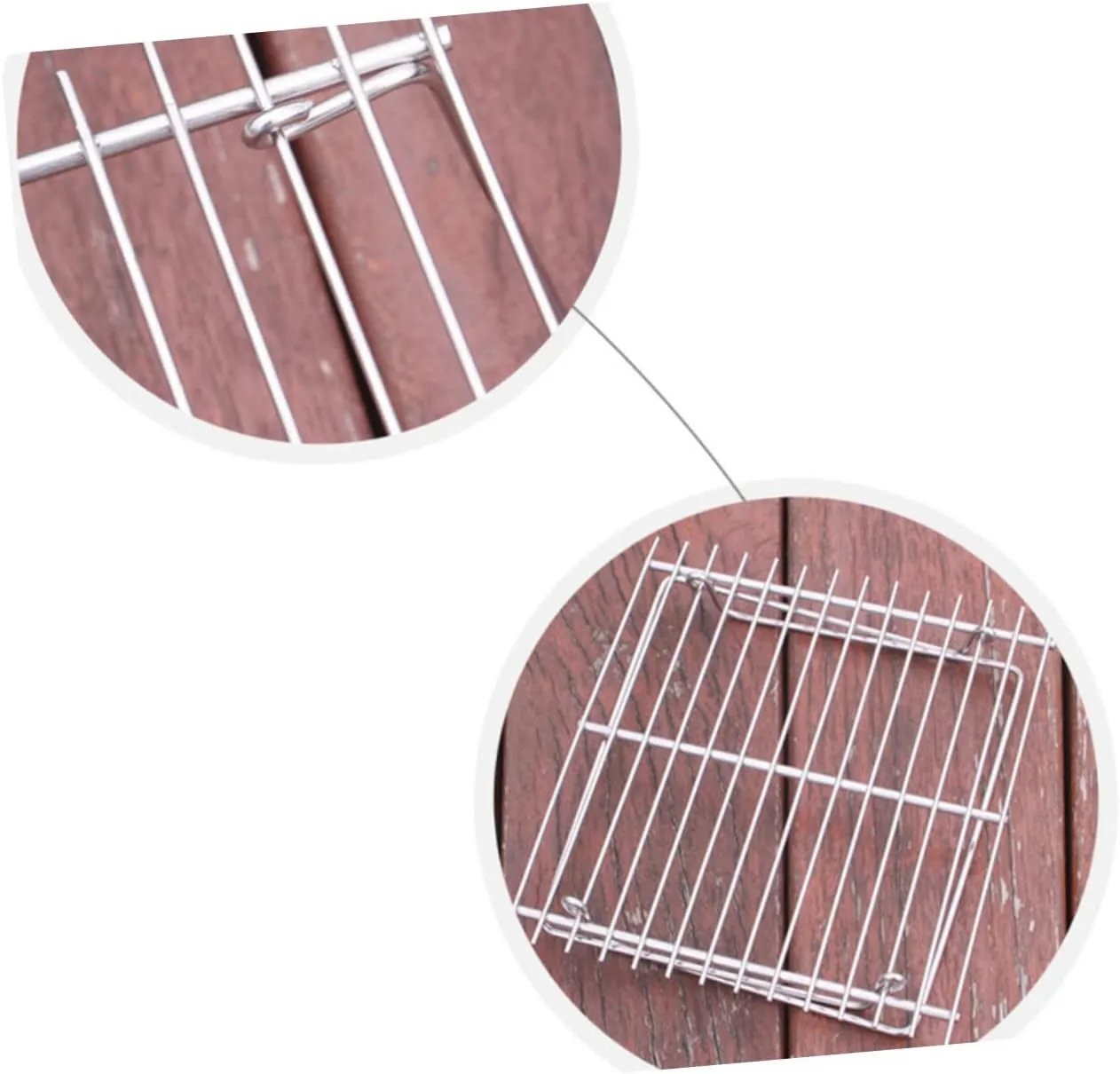 Happyyami Foldable Bbq Grill Rack Portable Stainless Steel Barbecue Mini Bbq Tools Outdoor Grill for to Use
