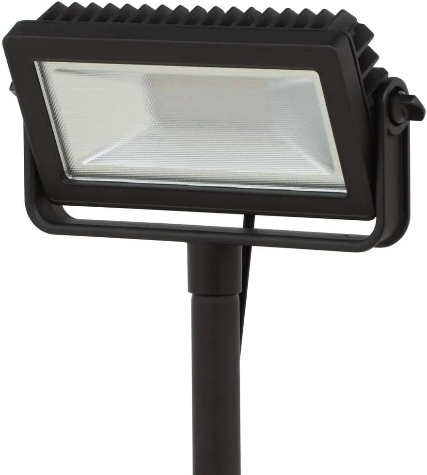 HB-101 Hampton Bay Low Voltage Black Outdoor Integrated LED Landscape Flood Light with 3 Levels of Intensity
