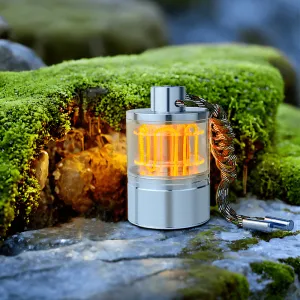 Heartbeat Camping Lamp – Aluminum Alloy & Acrylic, Cyberpunk Style