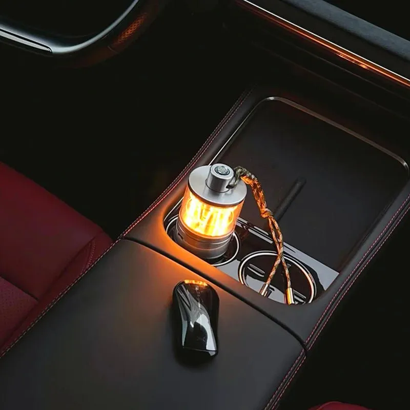 Heartbeat Camping Lamp – Aluminum Alloy & Acrylic, Cyberpunk Style