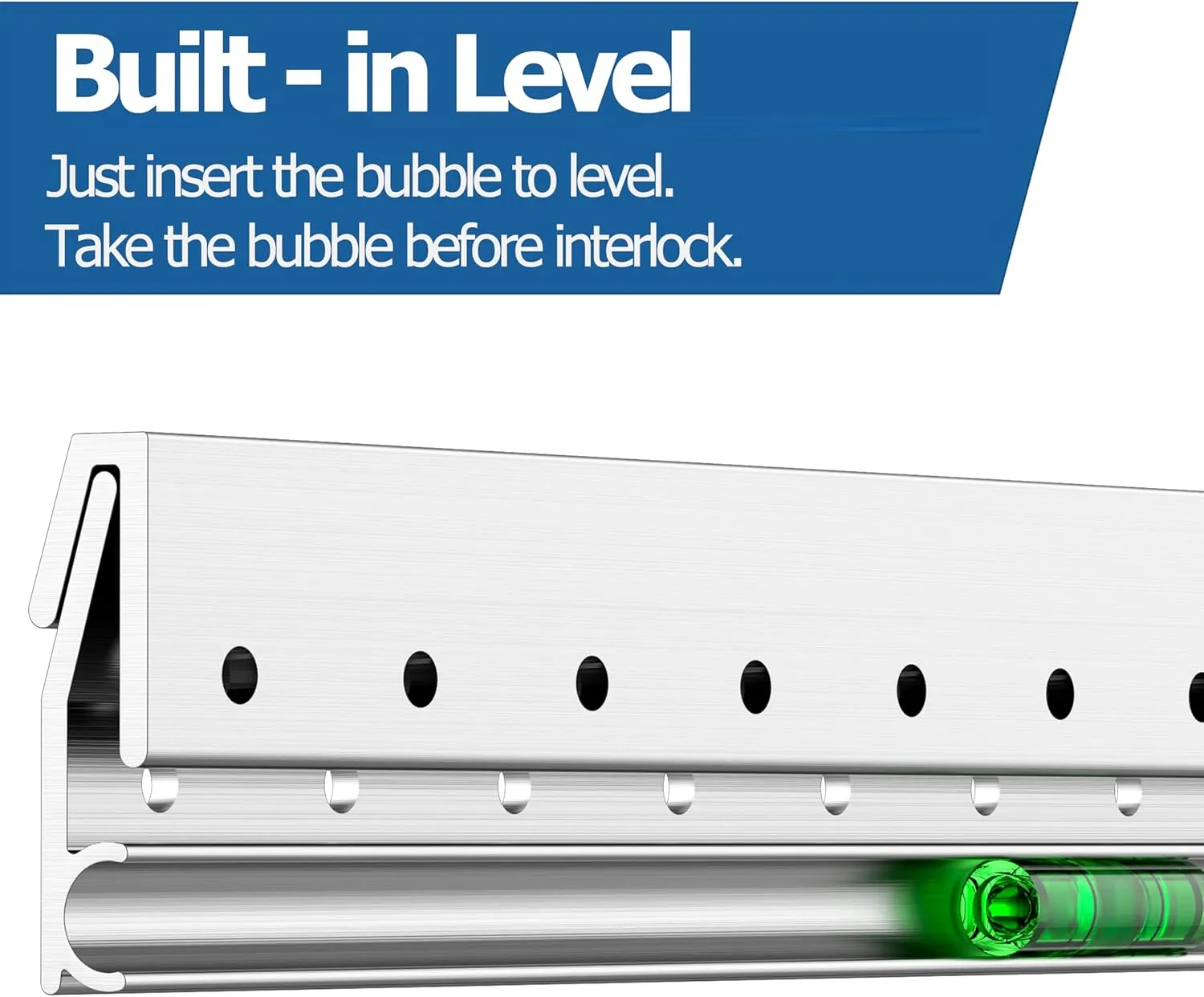 Heavy Duty Cabinet and Headboard Hanging Bracket 120 lbs- French Cleat 17.7" 2 Pack - Wall Mount Hanger with Hardware for Shelf, Heavy Mirror,White Board,Ledges,Picture Frames - Aluminum Cleat Hanger