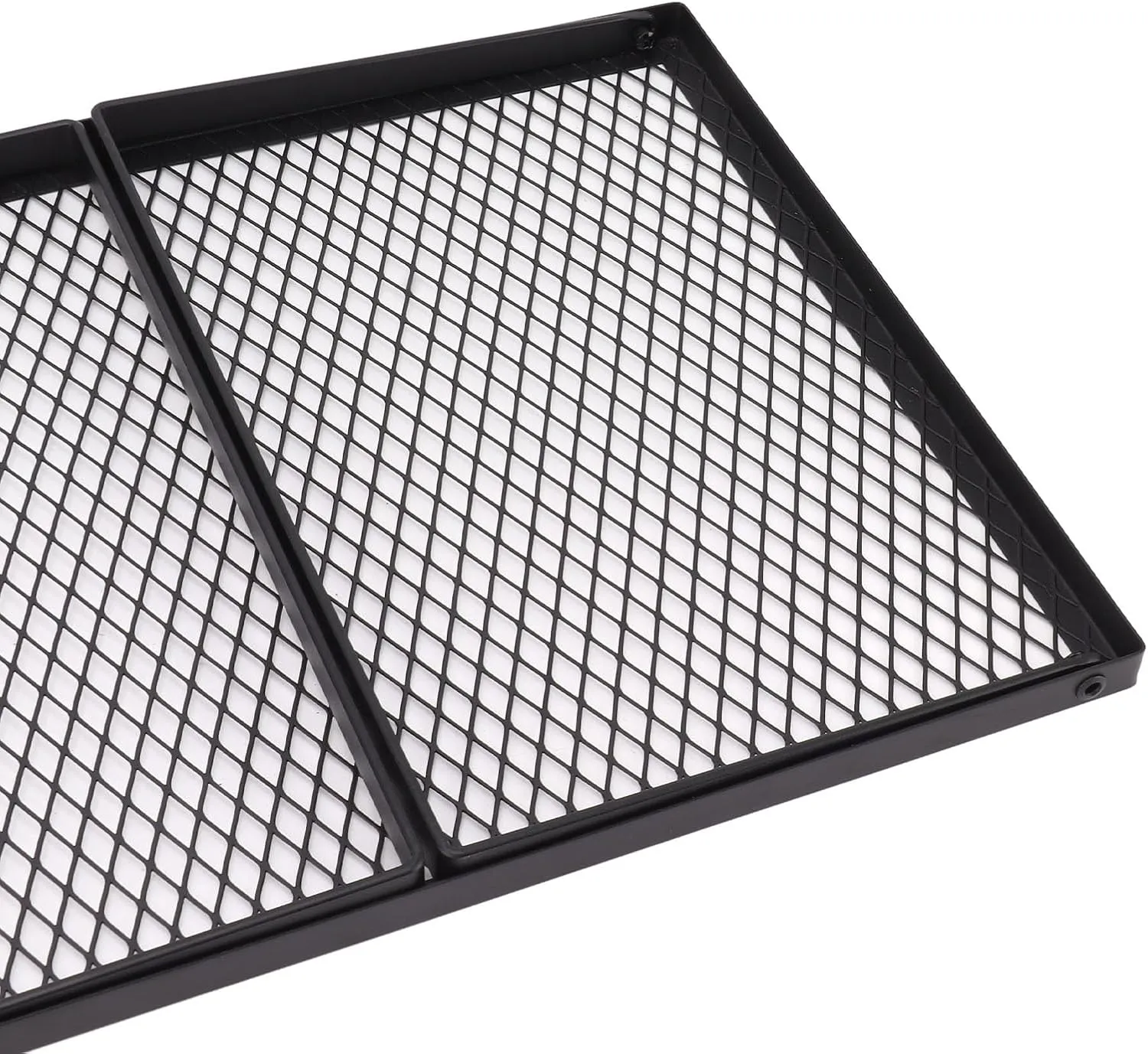 Heavy Duty Folding Grill Camping Grill Stand for Picnic High Temperature Paint (40 X 30cm With Fork)