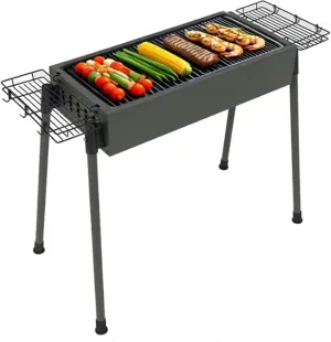 Heavy Duty Portable Steel Movable Charcoal BBQ Grill Patio Classic Large BBQ Charcoal Grills For Outdoor Garden Camping