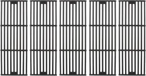 Hisencn Grill Cooking Grates for Char Griller 2137 3724 2121 2123 2222 2828 4208 5252 9020 Charcoal Grill, for King Griller 3008 5252, 19.75'' Cooking Grid Replacement Part for Chargriller, 5 Pack