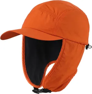 Home Prefer Mens Winter Hat Warm UPF50  Baseball Hat with Earflaps Fleece Lined Waterproof Trooper Trapper Hat