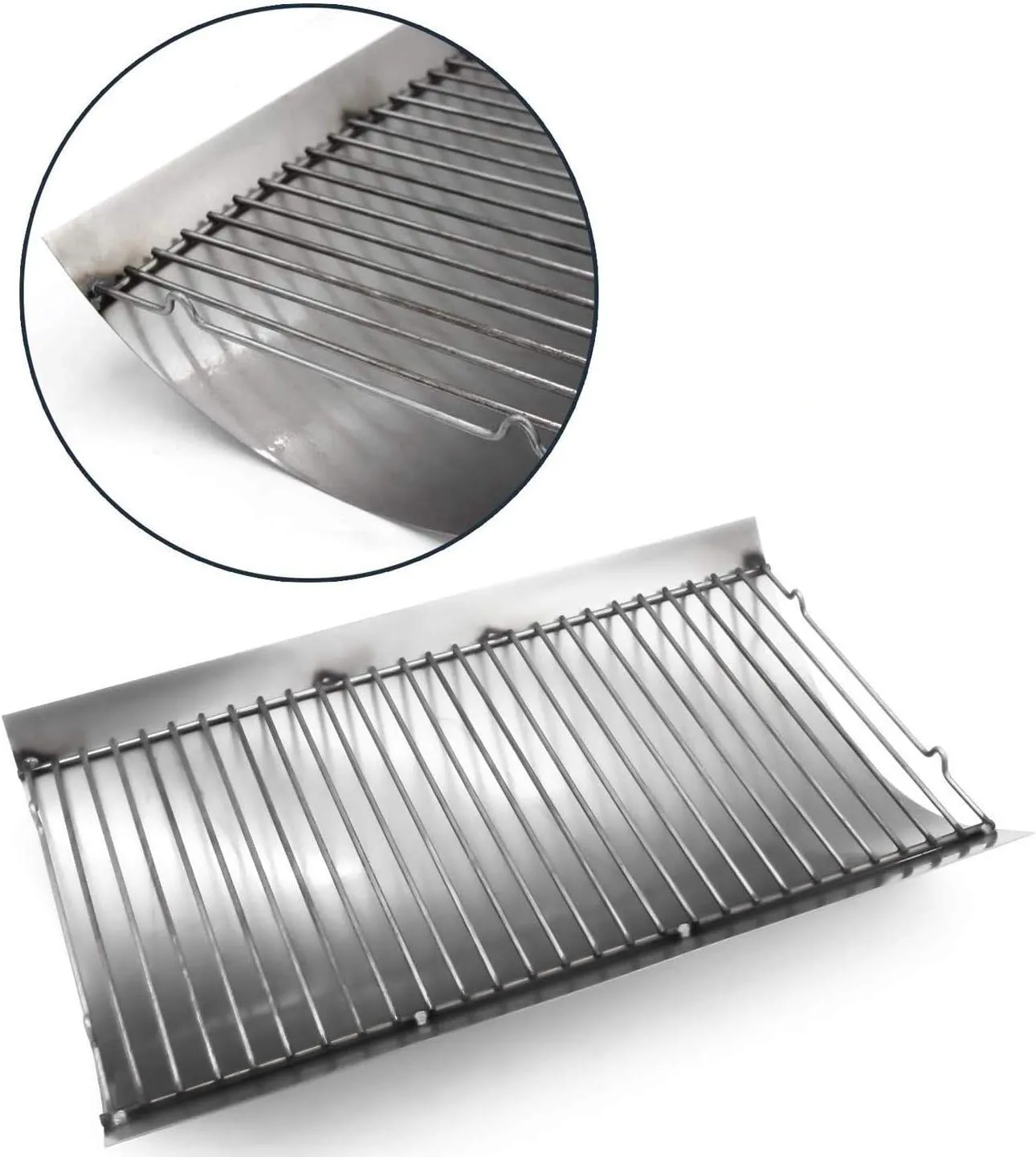 Hongso 14 7/8 Inches Fire Grate Hanger & Ash Drip Pan for Use with Char-Griller 5030 2-Burner Gas & Charcoal Grill, Replacement Parts Chargrill Ash Pan