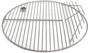 Hongso 19.5" 304 Stainless Steel Round Grates Cooking Grid for Akorn Kamado Ceramic Grill, Pit Boss K24, Louisiana Grills K24, Char-Griller 16620/6719/ E56720/ 6520/16820/ 6020/6620 Charcoal Grill