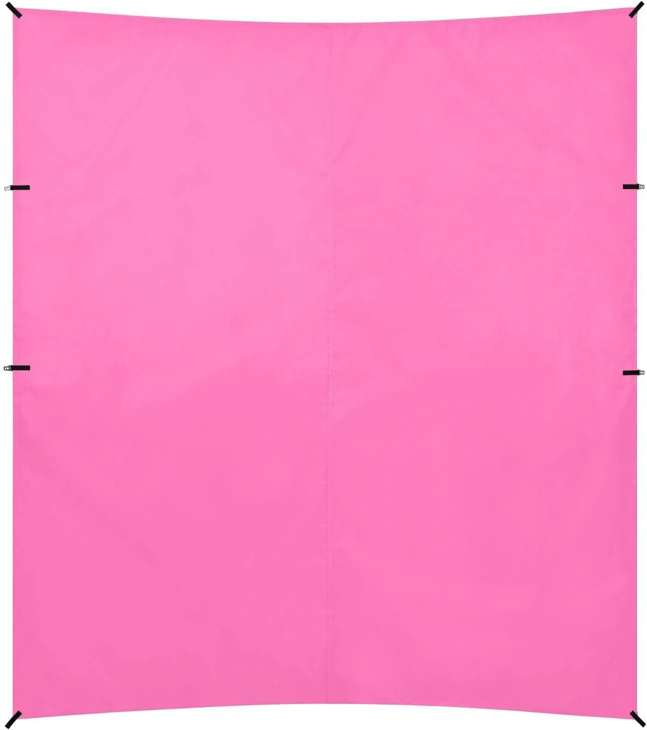 Hot Pink Foldable Beach Tent UPF50  Protection Easy Setup Outdoor Sun Shade with Sturdy Poles, Sandbags and Shovel for Backyard, Grassland, Park