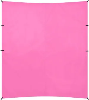 Hot Pink Foldable Beach Tent UPF50  Protection Easy Setup Outdoor Sun Shade with Sturdy Poles, Sandbags and Shovel for Backyard, Grassland, Park