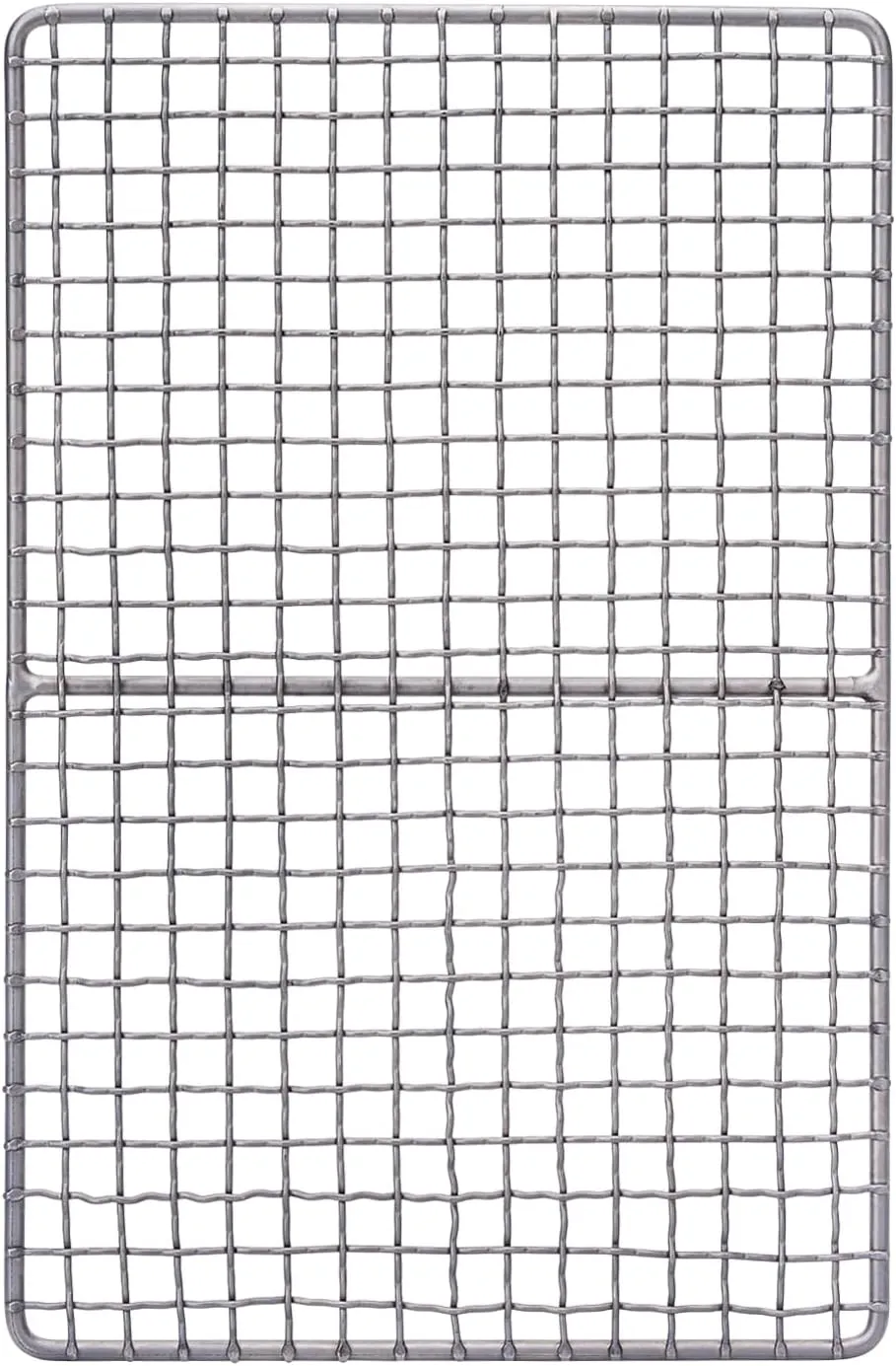 iBasingo Mini Outdoor Titanium Grill Mesh Net Camping Ultralight Baking Cooling Rack Heavy Duty Cooking Roasting Kitchen Utensils Backpacking Hiking Travel Portable Charcoal BBQ Kit Ti2022C