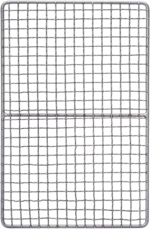 iBasingo Mini Outdoor Titanium Grill Mesh Net Camping Ultralight Baking Cooling Rack Heavy Duty Cooking Roasting Kitchen Utensils Backpacking Hiking Travel Portable Charcoal BBQ Kit Ti2022C