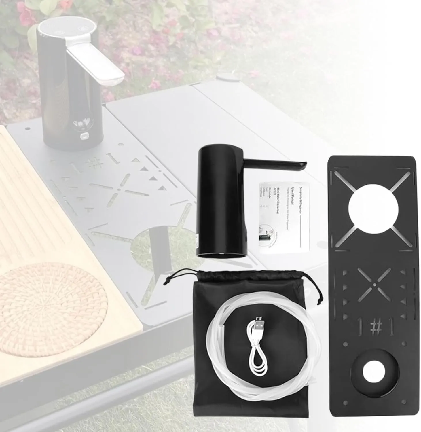 Igt Portable Camping Table Igt Table Top Igt Unit Plate for Backyard Use, Set