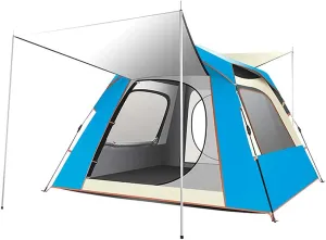 Instant Pop-up Camping Tent for 3-8 People Lightweight Tent Waterproof Double Layer Family Tent with Carrying Bag for Outdoor Camping Hiking Climbing